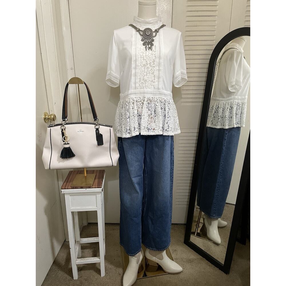 Elegant Catherine Malandrino Feminine Top Size M